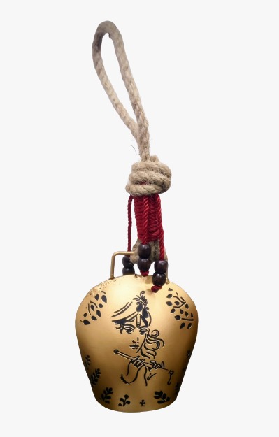 Rustic Krishna Cowbell with Antique Finish