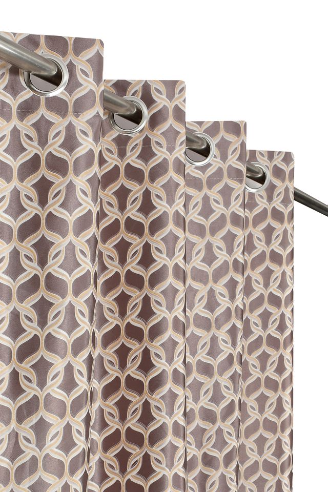 La Elite Room Darkening Polyester Window Curtains