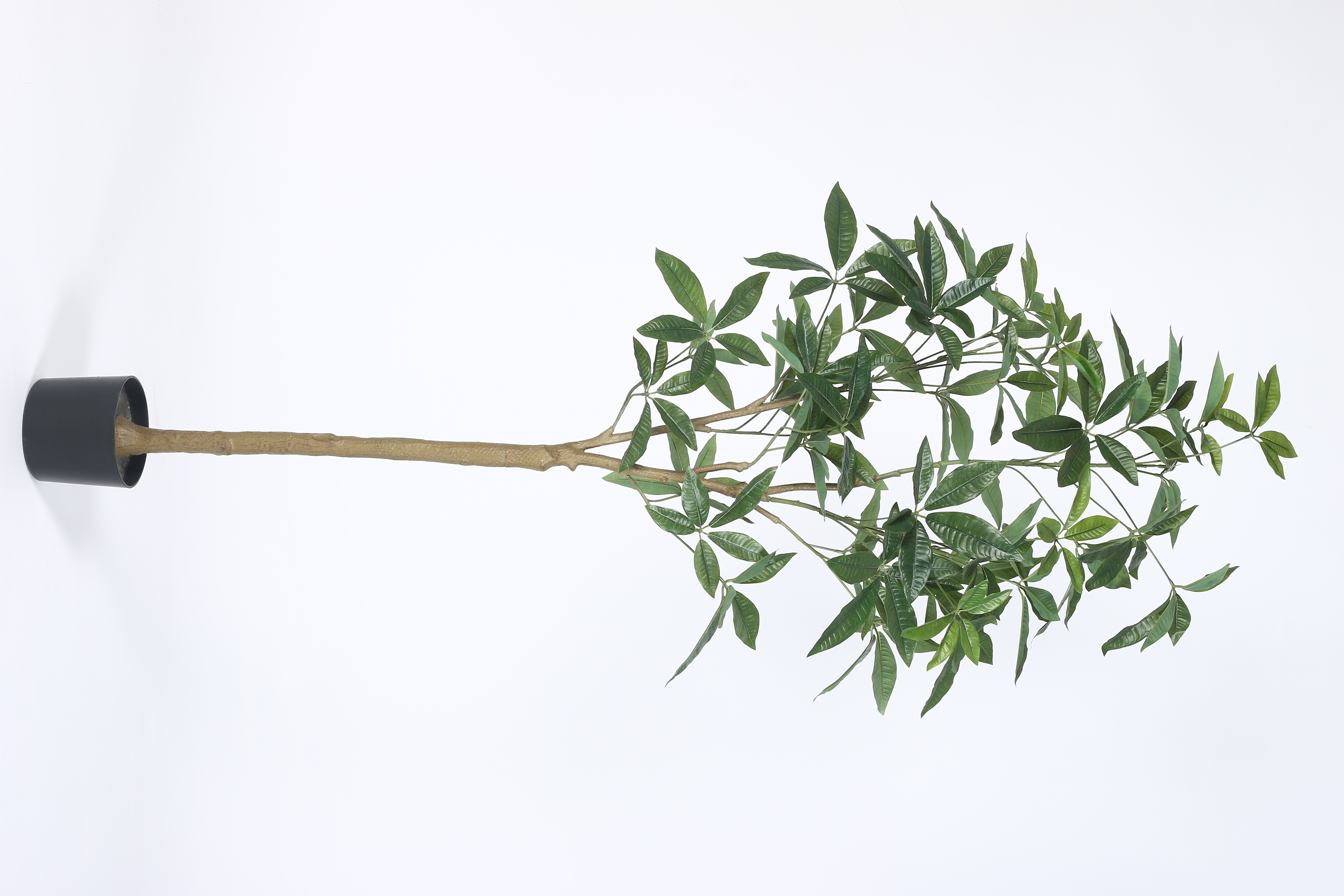Artificial Plant  66inch Artificial Real Touch Pachira Plants With Black Pot|Home Decor,Office Decor Perfect Housewarming Gift,Set of 1