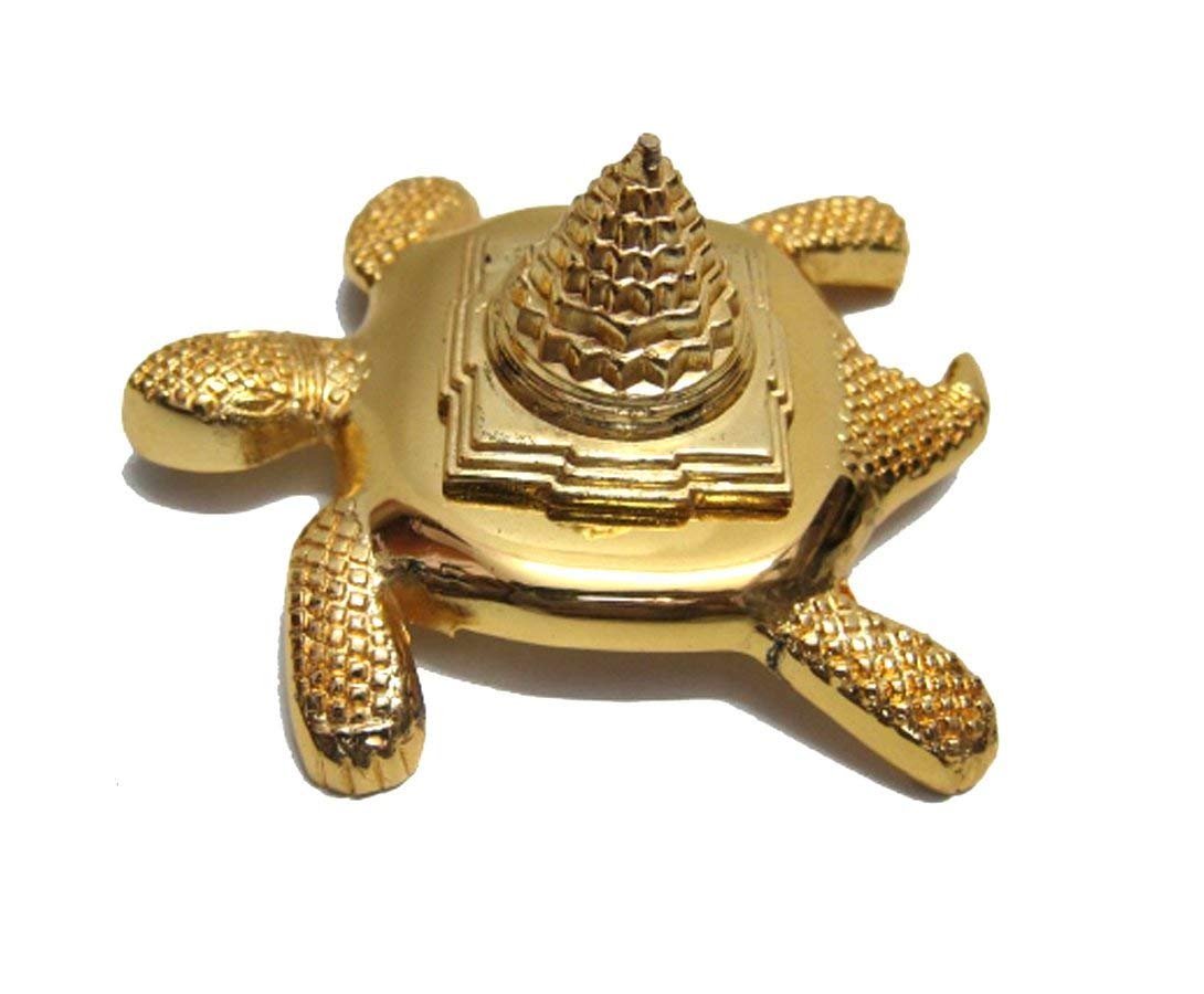 Zinc Meru Shree Yantra on Kachua - Tortoise For Showpiece