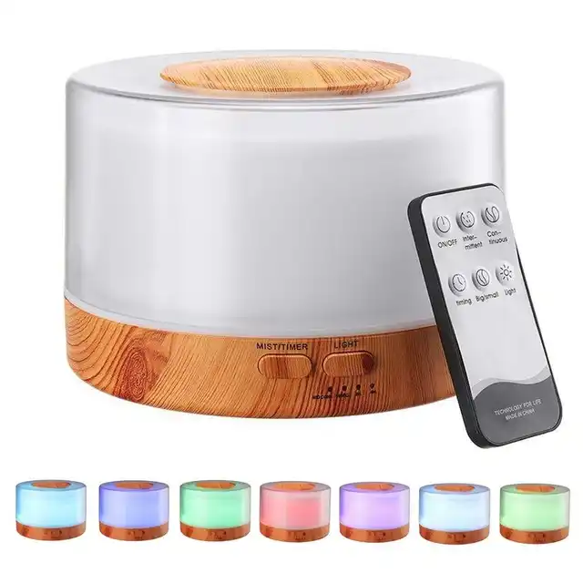 Wooden RGB Ultrasonic Diffuser – Transform Your Space into a Soothing Oasis