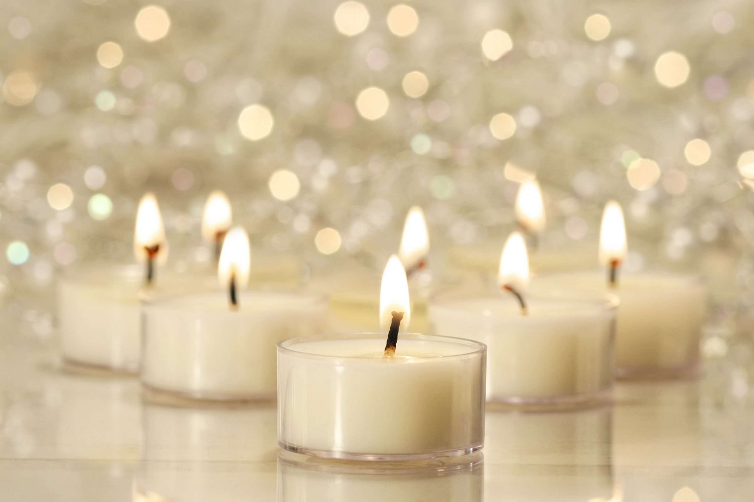 Bloom Floral Scented Tea Lights – Set of 50