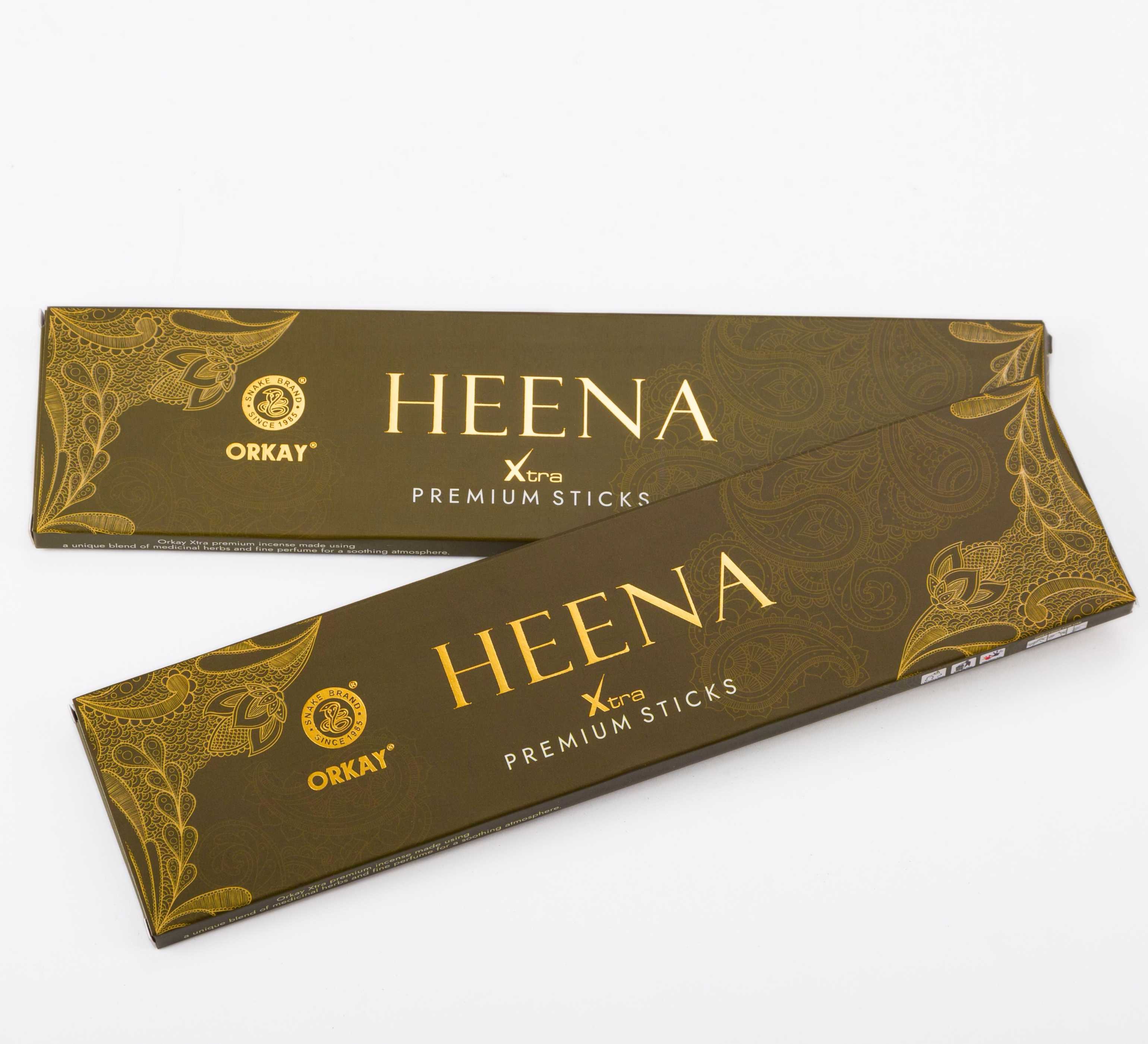Orkay Heena 10 sticks || Pack of 12 || Contains 120 sticks Sandalwood (10, Set of 12)