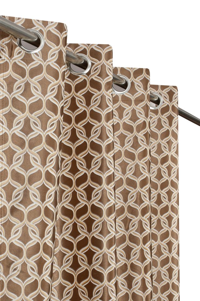 La Elite Room Darkening Polyester Window Curtains