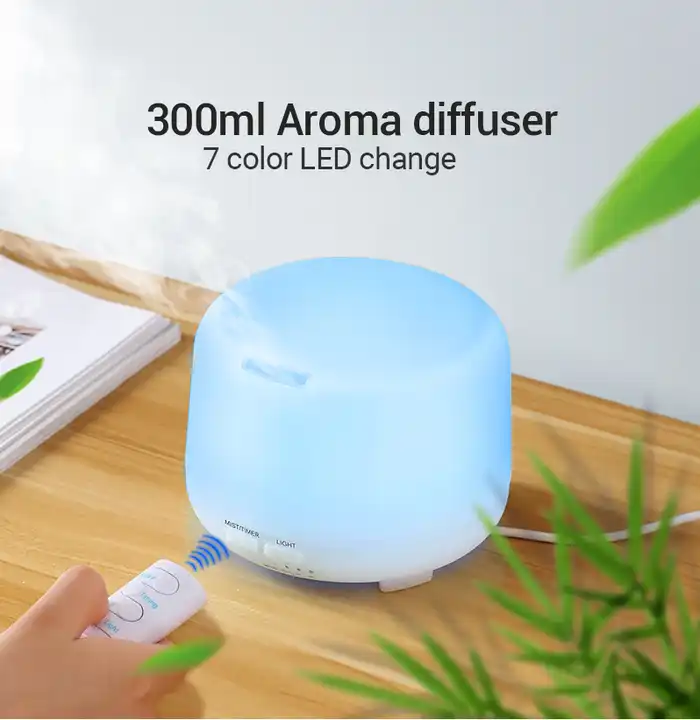 URPOWER Essential Oil Diffuser – Classic Wood Grain Finish with Ultrasonic Technology