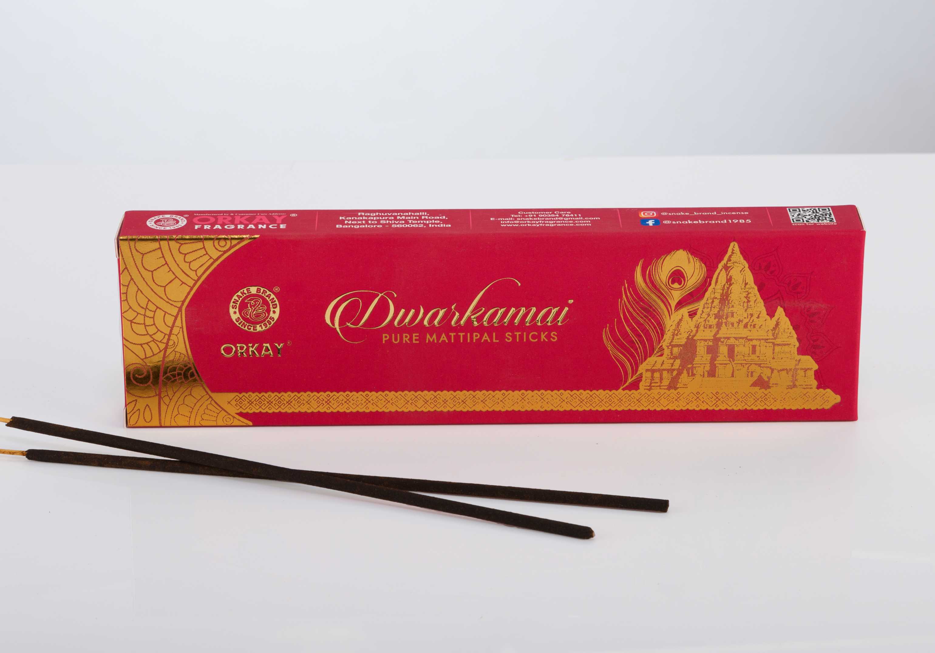 Orkay Dwarkamai 100g || Pack of 6 || Contains 600g Traditional Amber Wood (100, Set of 6)