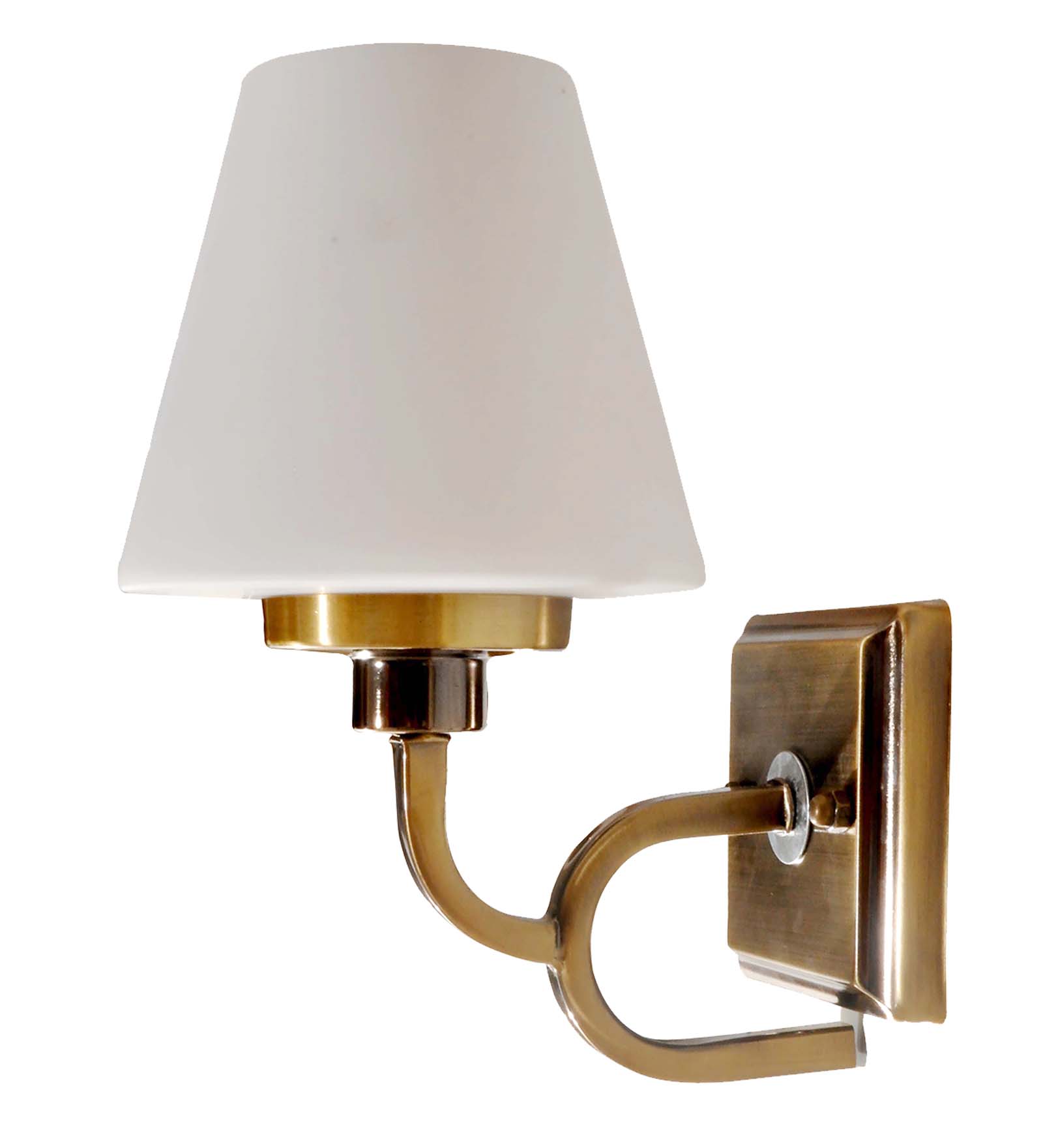 Enhance your space Toned White Glass Wall Light