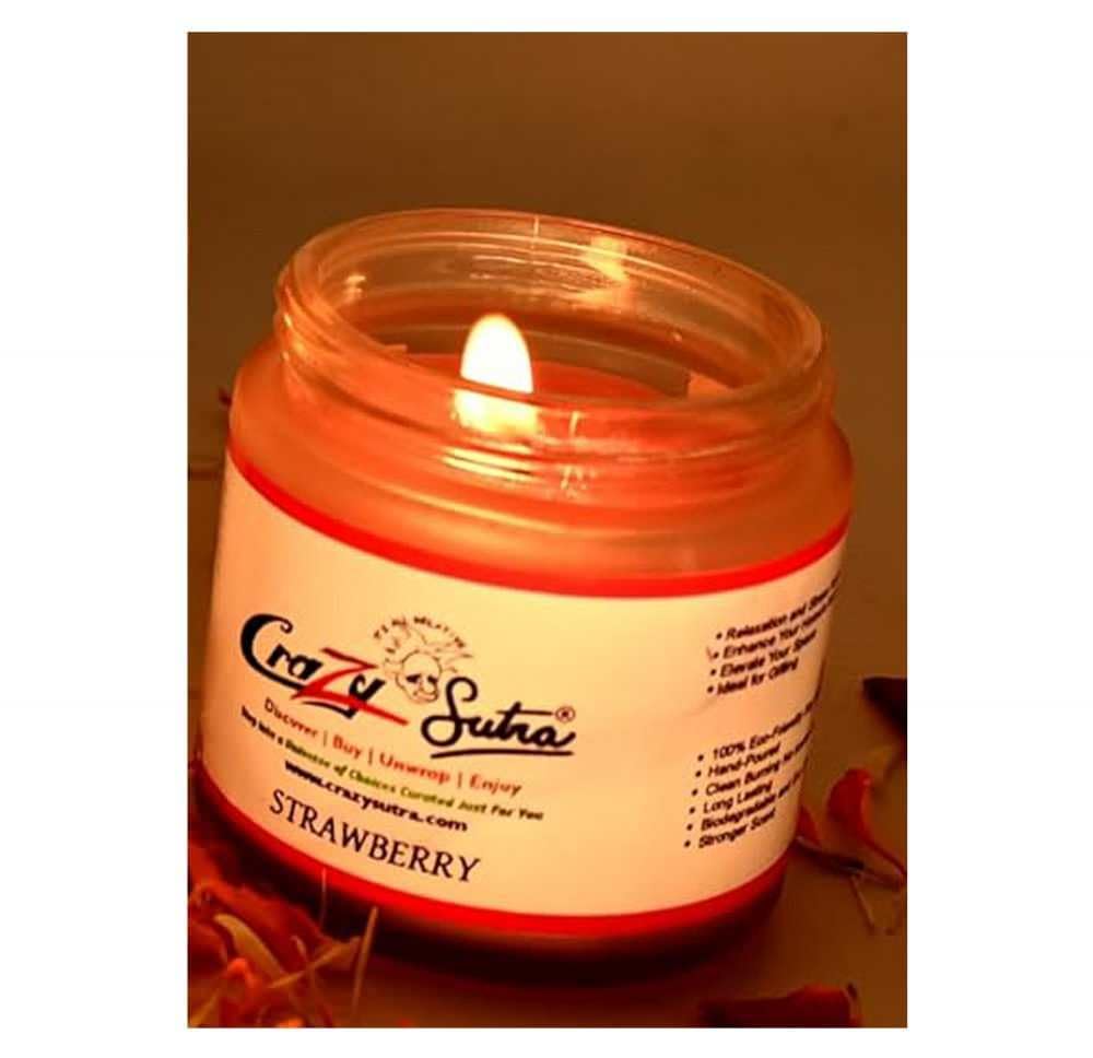 Premium Scented Orange Candles | Soy Wax Aromatherapy Candle | Long Burning | Home Decor, Luxury Gift for Decoration | Floral (Fruit, 1pc)