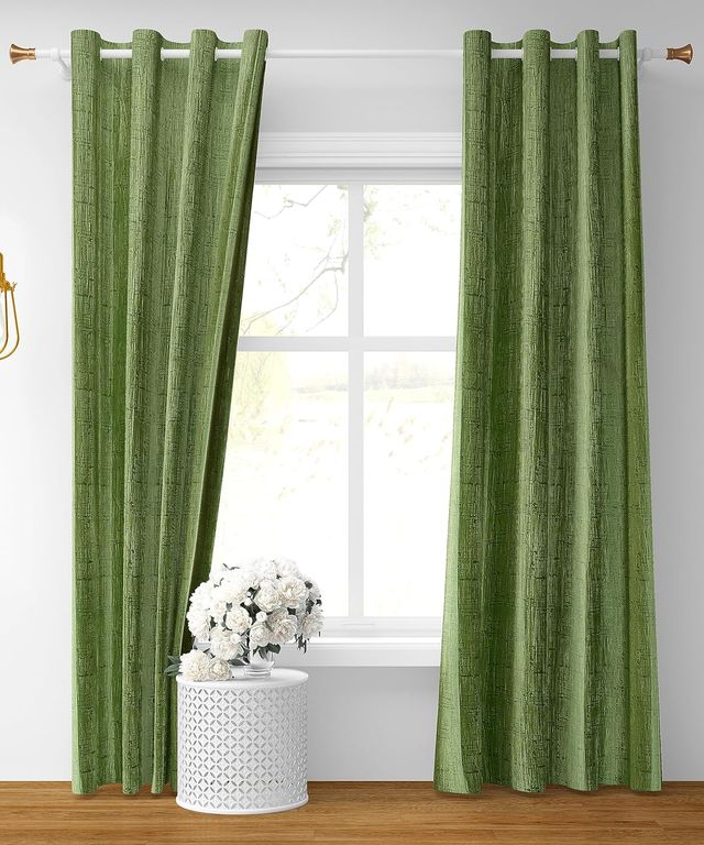 La Elite Room Darkening Polyester Window Curtains