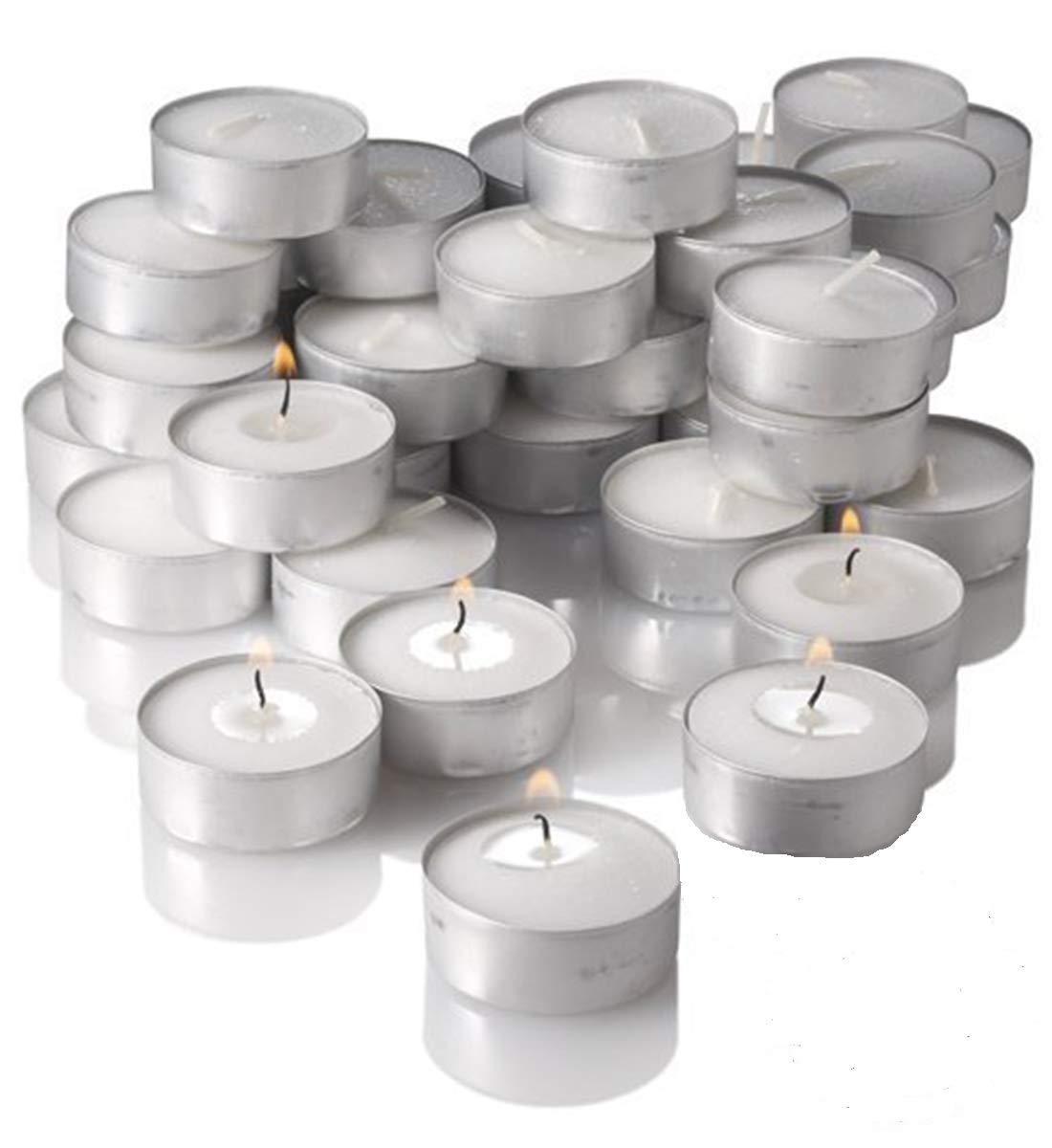 Mayassar Paraffin wax Tealight Candle, Pack of 50