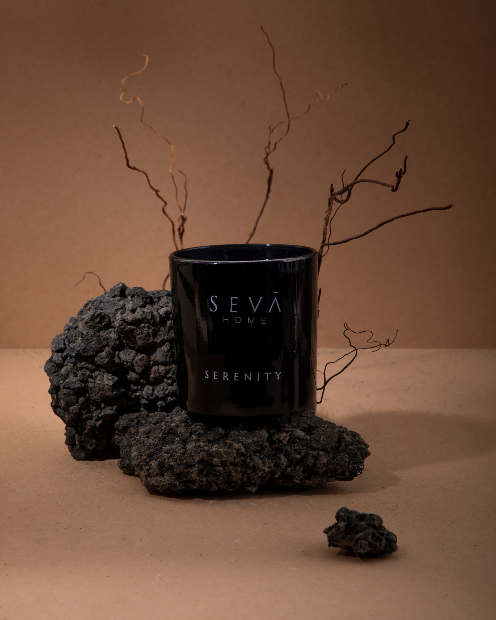 The Vibes – Serenity (Classic) | Black Glass Soy Candle for Calm & Clarity