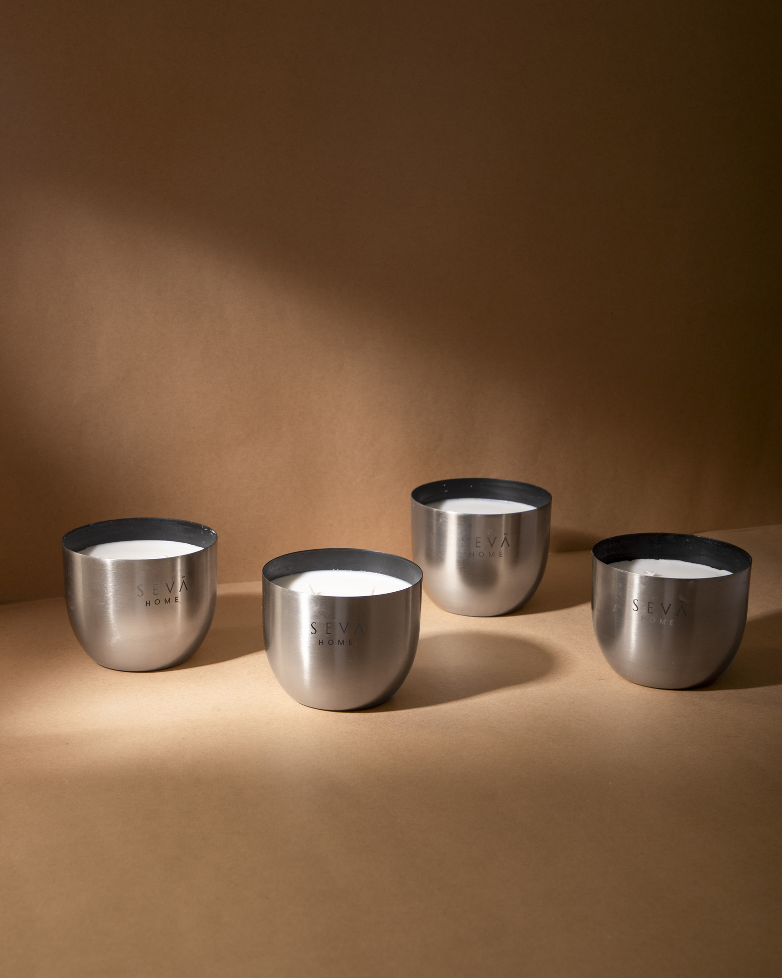 Heirloom Candle – Set of 4 – Aqua (Silver Edition)