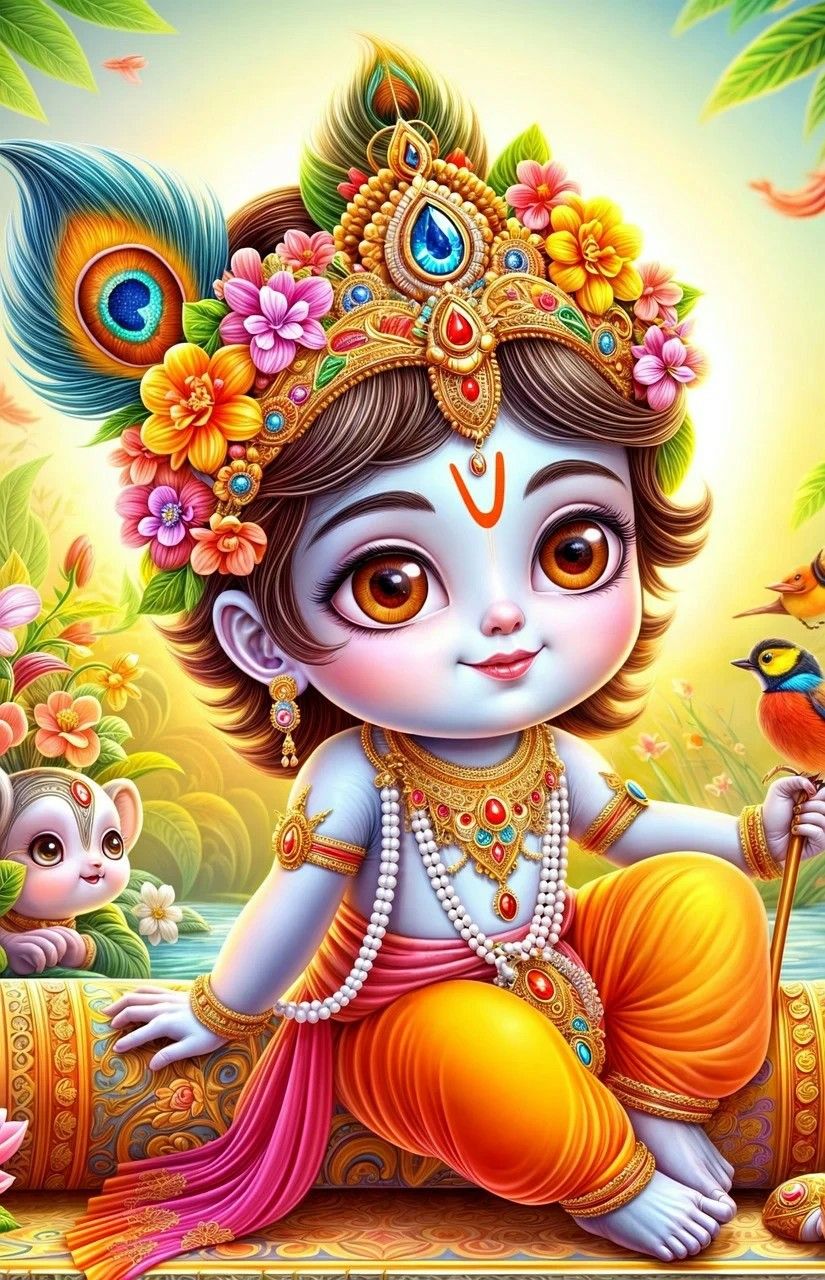 Krishna Poster | 15x17 Inches"