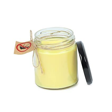 Anti Mosquito Jar Candle (100% Natural Wax Candle, Made of Natural Waxes & Herbal Oils)