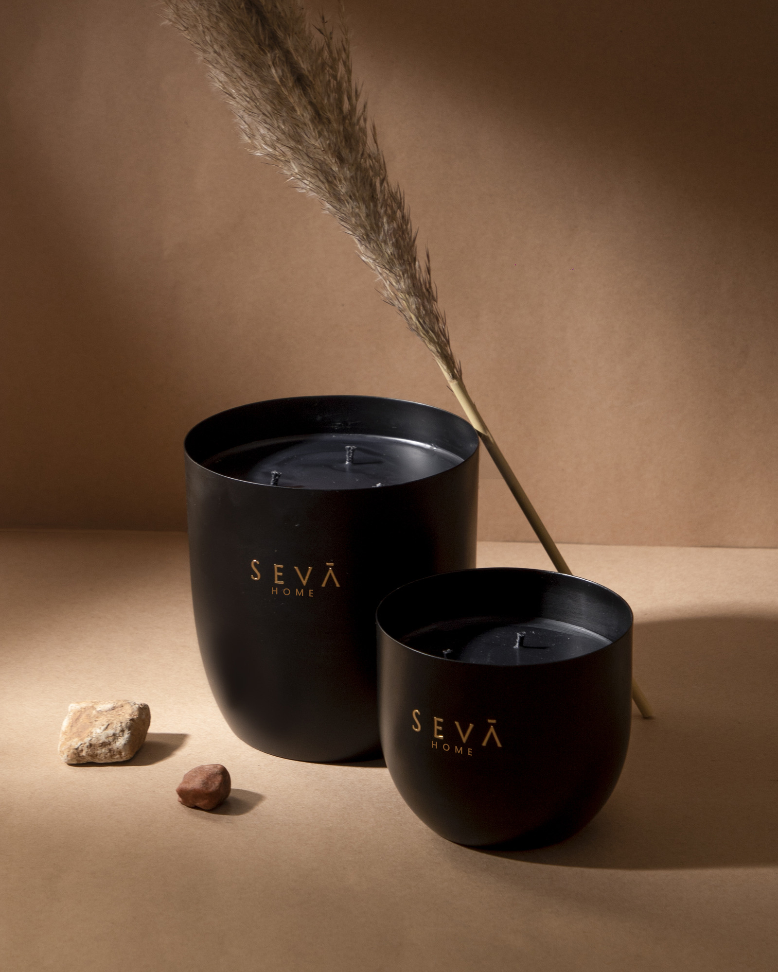 Heirloom Noir Scented Candle Set of 2 – Black Classic & Large Luxury Soy Wax Candles