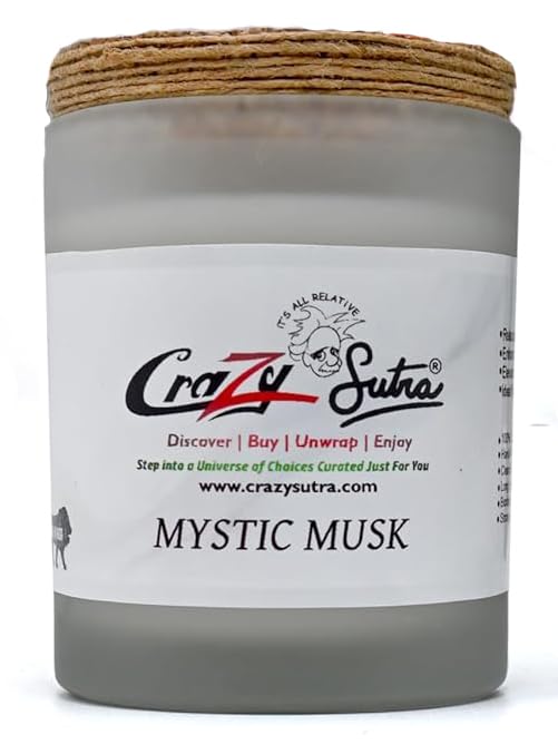 Natural Soy Wax Cork Jar Candle Mystic Musk - Pure Cotton Wicks, Essential Oil Scented- 1pc